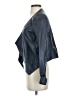 Trouve 100% Leather Blue Leather Jacket Size XS - photo 5