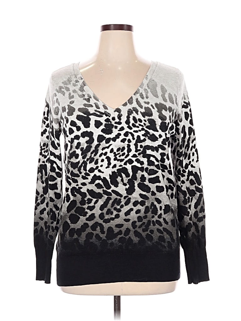Pre-owned Lane Bryant Pullover Sweater In Black