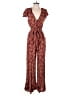 Kivari 100% Rayon Paisley Burgundy Red Jumpsuit Size XS - photo 1
