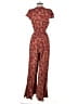 Kivari 100% Rayon Paisley Burgundy Red Jumpsuit Size XS - photo 2
