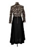 A.L.C. Animal Print Black Casual Dress Size 10 - photo 2