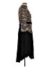 A.L.C. Animal Print Black Casual Dress Size 10 - photo 4