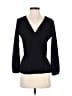 J.Crew 100% Polyester Black Long Sleeve Blouse Size 00 - photo 1