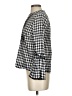 J.Crew 100% Baumwolle Checkered-gingham Black Long Sleeve Blouse Size 0 - photo 5