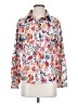Unbranded 100% Polyester Floral White Long Sleeve Blouse Size S - photo 1