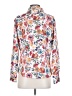 Unbranded 100% Polyester Floral White Long Sleeve Blouse Size S - photo 2