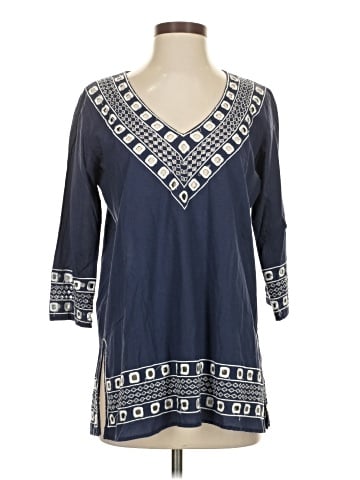 Gretchen Scott Designs 3/4 Sleeve Blouse (view 1)