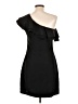 Marley Solid Black Cocktail Dress Size L - photo 2