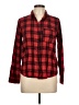 Forever Plaid Red Long Sleeve Button-Down Shirt Size L - photo 1