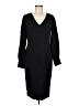 Boden Solid Black Casual Dress Size 8 - photo 1