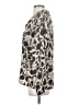 Nicola 100% Polyester Animal Print Silver Long Sleeve Blouse Size S - photo 5