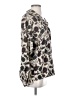 Nicola 100% Polyester Animal Print Silver Long Sleeve Blouse Size S - photo 4