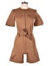 Derek Lam Solid Brown Tan Romper Size 2 - photo 1