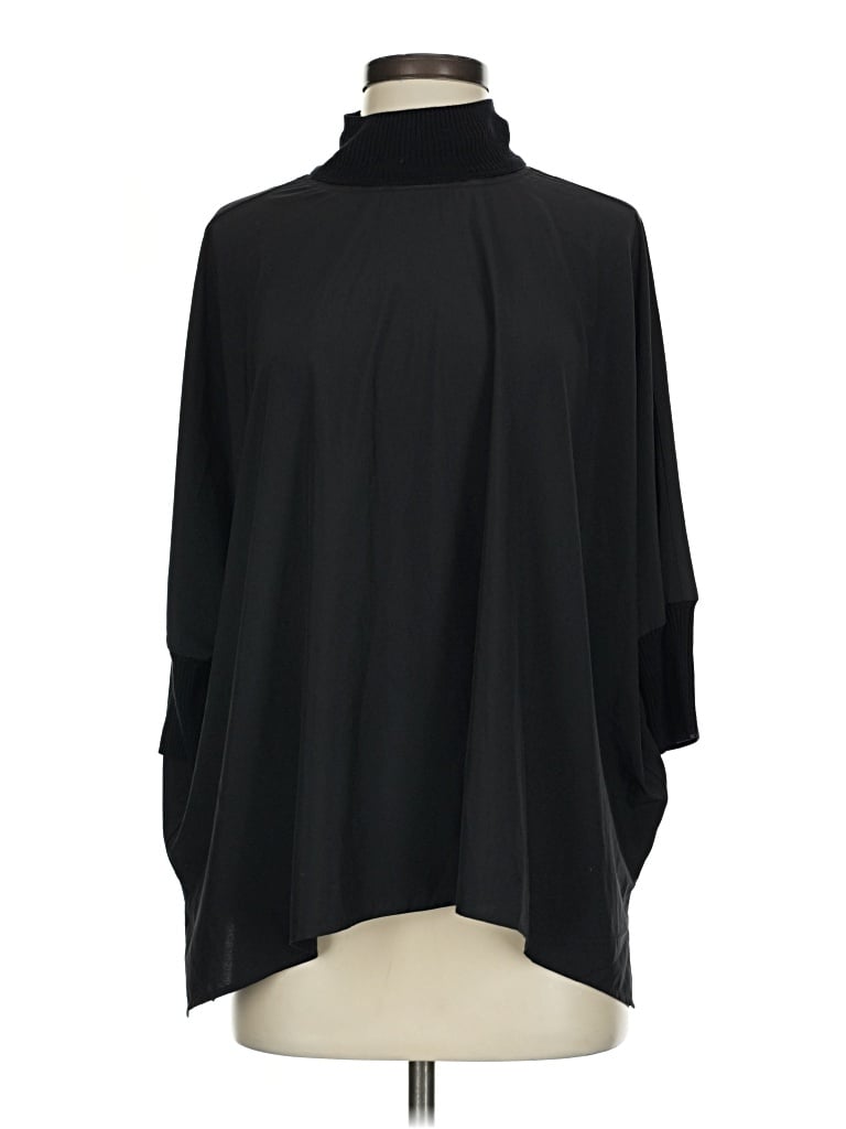 Pre-owned Athleta 3/4 Sleeve Blouse In Black