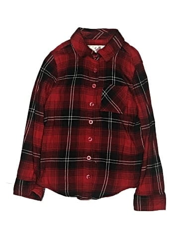 Justice Long Sleeve Button-Down Shirt (view 1)