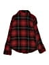 Justice Plaid Red Long Sleeve Button-Down Shirt Size 6 - 7 - photo 2