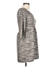 XXI 100% Polyester Tweed Gray Casual Dress Size L - photo 4