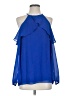 MICHAEL Michael Kors 100% Polyester Blue Sleeveless Blouse Size XS - photo 1