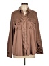 Equipment Brown Long Sleeve Blouse Size L - photo 1
