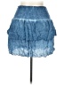 White Crow 100% Viscose Blue Denim Skirt Size L - photo 2