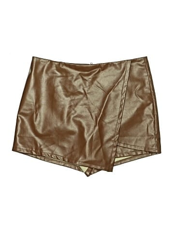She + Sky Faux Leather Skirt (view 1)