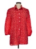 Unbranded 100% Polyester Polka Dots Red 3/4 Sleeve Blouse Size M - photo 1