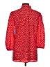 Unbranded 100% Polyester Polka Dots Red 3/4 Sleeve Blouse Size M - photo 2