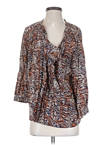Joie 3/4 Sleeve Silk Top (view 1)