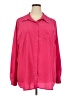 George 100% Polyester Pink Long Sleeve Blouse Size 3X - photo 1