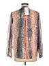 Emma & Olivia Silver Long Sleeve Blouse Size M - photo 2