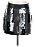 Express Design Studio 100% Polyester Graphic Silver Casual Skirt Size 4 - photo 1