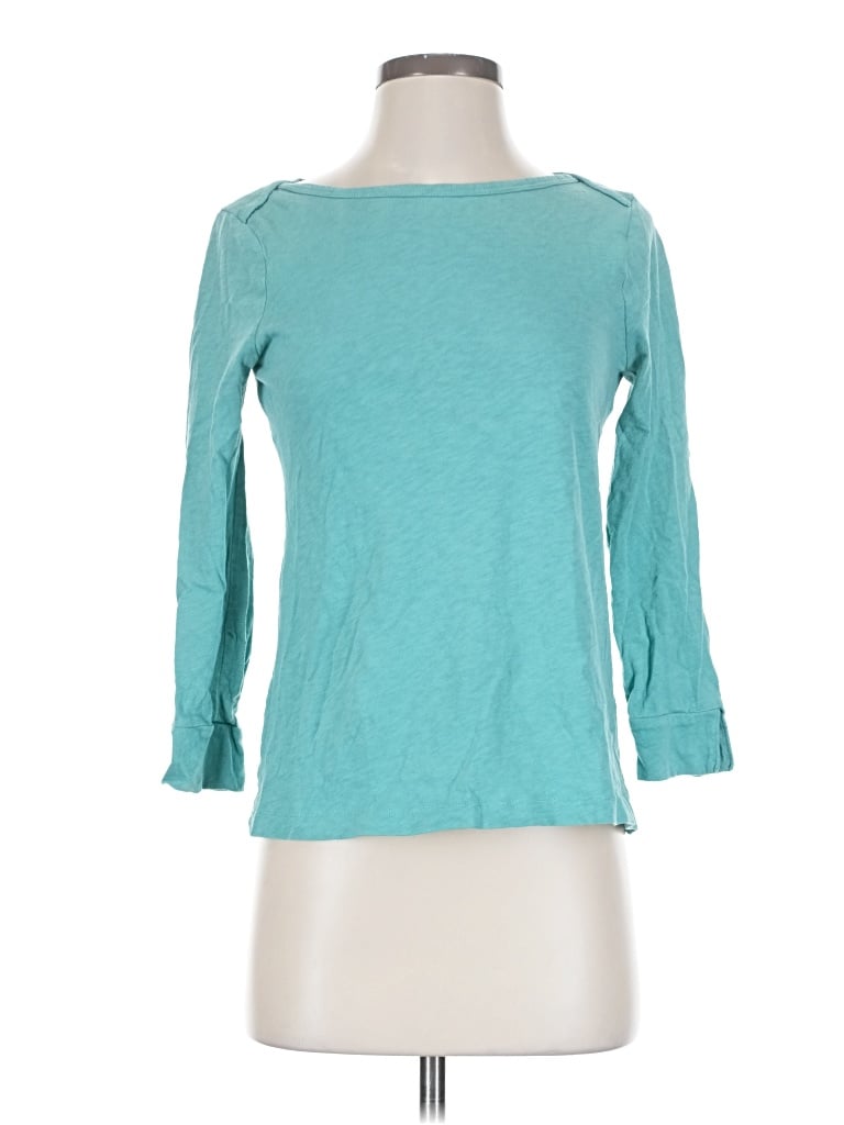 Pre-owned Jcrew 3/4 Sleeve T-shirt In Blue