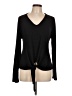 Alya Black Long Sleeve Top Size L - photo 1