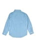 IZOD Checkered-gingham Blue Long Sleeve Button-Down Shirt Size 6 - 7 - photo 2