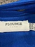 Flounce Solid Blue Cocktail Dress Size 6 - photo 7