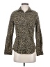 J.Crew Animal Print Gold Long Sleeve Blouse Size 4 - photo 1