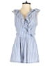 Aqua 100% Cotton Stripes Blue Romper Size S - photo 1