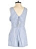 Aqua 100% Cotton Stripes Blue Romper Size S - photo 2