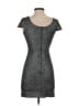 BD Junior 100% Polyester Metallic Gray Cocktail Dress Size 1 - photo 2