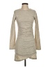 Dee Elly Tweed Gray Tan Casual Dress Size S - photo 1