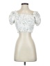 Monteau Ivory Short Sleeve Blouse Size S - photo 1