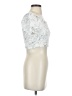 Monteau Ivory Short Sleeve Blouse Size S - photo 4