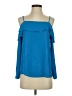 1.State 100% Polyester Blue 3/4 Sleeve Blouse Size S - photo 1