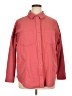Mondetta Solid Red Pink Long Sleeve Button-Down Shirt Size XL - photo 1