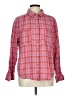 Seen Worn Kept 100% Cotton Plaid Red Long Sleeve Button-Down Shirt Size 10 - photo 1