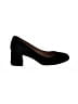 fs/ny 100% Leather Black Heels Size 6 1/2 - photo 1