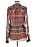 Konrad + Joseph 100% Polyester Brown Long Sleeve Blouse Size L - photo 2