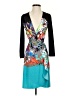 BCBGMAXAZRIA Teal Black Kimono Size XS - photo 1