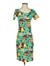 Assorted Brands Print Teal Green Cocktail Dress Size S - photo 1