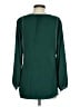 J.Crew 100% Polyester Green Long Sleeve Blouse Size 0 - photo 2